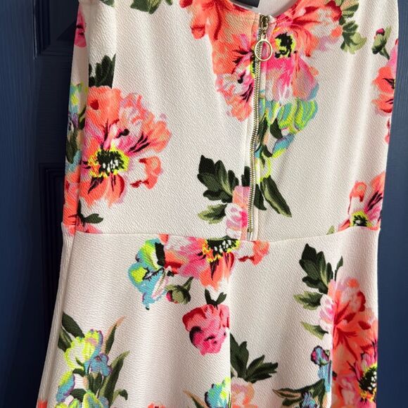 Rue21 Vintage Neon Floral Mini Dress Size M - Picture 3 of 6